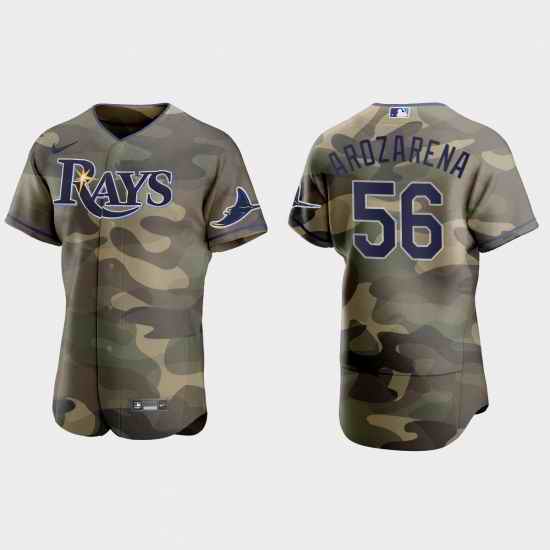 Tampa Bay Rays 56 Randy Arozarena Men Nike 2021 Armed Forces Day Authentic MLB Jersey  Camo